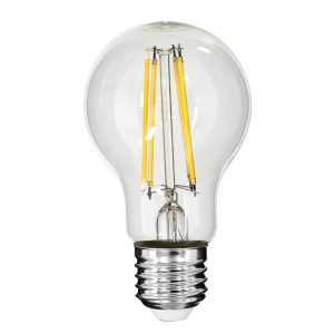 99053 Λάμπα LED Long Filament E27 A60 Γλόμπος 10W 1100lm 360° AC 220-240V IP20 Φ6 x Υ10.5cm Φυσικό Λευκό 4000K με Διάφανο Γυαλί – Dimmable – 3 Χρόνια Εγγύηση
