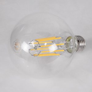 99054 Λάμπα LED Long Filament E27 G95 Γλόμπος 12W 1320lm 360° AC 220-240V IP20 Φ9.5 x Υ13.5cm Φυσικό Λευκό 4000K με Διάφανο Γυαλί – Dimmable – 3 Years Warranty