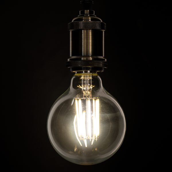 99054 Λάμπα LED Long Filament E27 G95 Γλόμπος 12W 1320lm 360° AC 220-240V IP20 Φ9.5 x Υ13.5cm Φυσικό Λευκό 4000K με Διάφανο Γυαλί - Dimmable - 3 Years Warranty - Image 4
