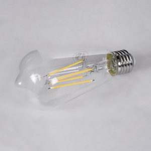 99056 Λάμπα LED Long Filament E27 ST64 Αχλάδι 10W 1100lm 360° AC 220-240V IP20 Φ6.4 x Υ14cm Φυσικό Λευκό 4000K με Διάφανο Γυαλί – Dimmable – 3 Years Warranty
