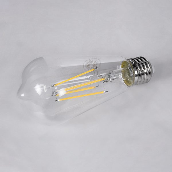 99056 Λάμπα LED Long Filament E27 ST64 Αχλάδι 10W 1100lm 360° AC 220-240V IP20 Φ6.4 x Υ14cm Φυσικό Λευκό 4000K με Διάφανο Γυαλί - Dimmable - 3 Years Warranty - Image 2