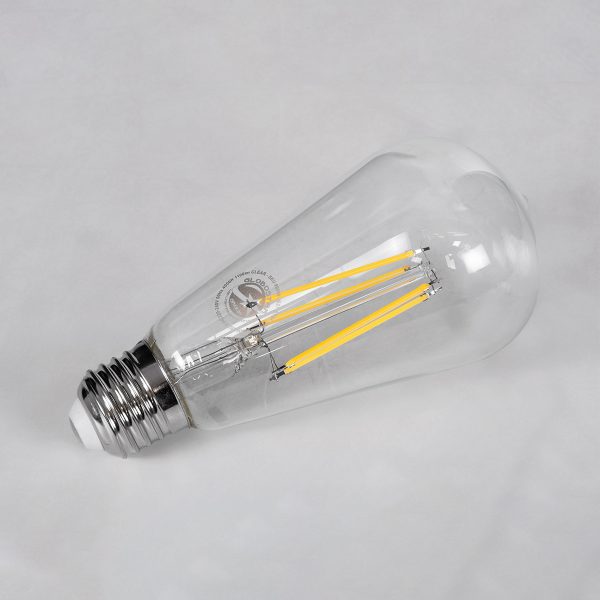 99056 Λάμπα LED Long Filament E27 ST64 Αχλάδι 10W 1100lm 360° AC 220-240V IP20 Φ6.4 x Υ14cm Φυσικό Λευκό 4000K με Διάφανο Γυαλί - Dimmable - 3 Years Warranty - Image 3