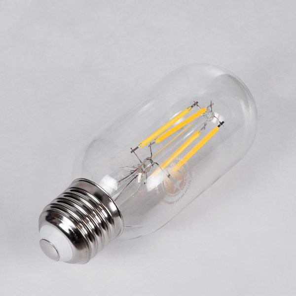 99057 Λάμπα LED Long Filament E27 T45 Σωλήνας 4W 440lm 360° AC 220-240V IP20 Φ4.5 x Υ11cm Φυσικό Λευκό 4000K με Διάφανο Γυαλί - Dimmable - 3 Years Warranty - Image 3