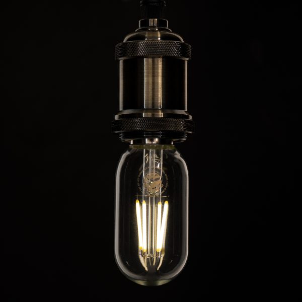 99057 Λάμπα LED Long Filament E27 T45 Σωλήνας 4W 440lm 360° AC 220-240V IP20 Φ4.5 x Υ11cm Φυσικό Λευκό 4000K με Διάφανο Γυαλί - Dimmable - 3 Years Warranty - Image 4