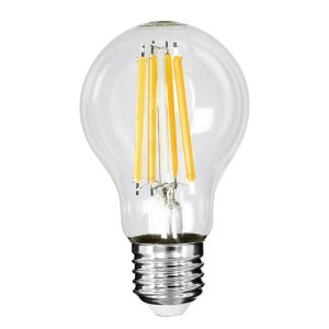 99083 Λάμπα LED Long Filament E27 A60 Γλόμπος 4W 840lm 360° AC 220-240V IP20 Φ6 x Υ11cm Θερμό Λευκό 2700K με Διάφανο Γυαλί – Pro Series 210lm/W – A Ενεργειακή Κλάση – 3 Χρόνια Εγγύηση