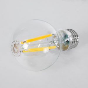 99083 Λάμπα LED Long Filament E27 A60 Γλόμπος 4W 840lm 360° AC 220-240V IP20 Φ6 x Υ11cm Θερμό Λευκό 2700K με Διάφανο Γυαλί – Pro Series 210lm/W – A Ενεργειακή Κλάση – 3 Χρόνια Εγγύηση
