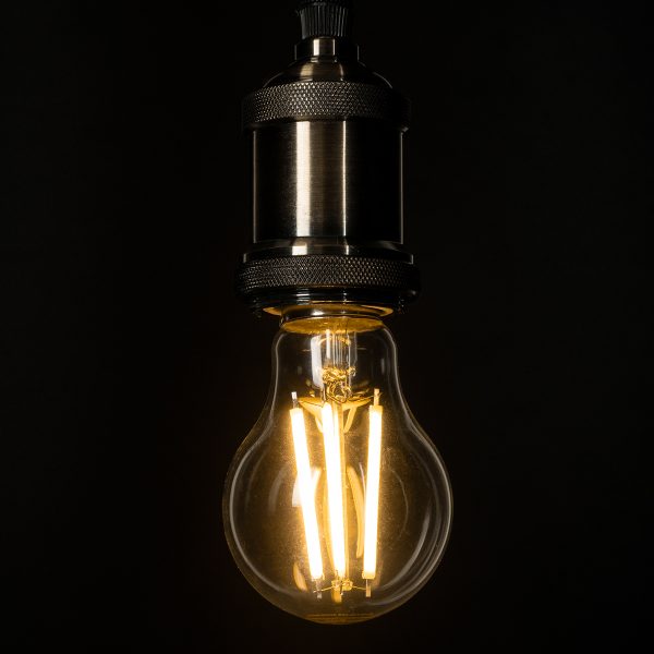 99083 Λάμπα LED Long Filament E27 A60 Γλόμπος 4W 840lm 360° AC 220-240V IP20 Φ6 x Υ11cm Θερμό Λευκό 2700K με Διάφανο Γυαλί - Pro Series 210lm/W - A Ενεργειακή Κλάση - 3 Χρόνια Εγγύηση - Image 4