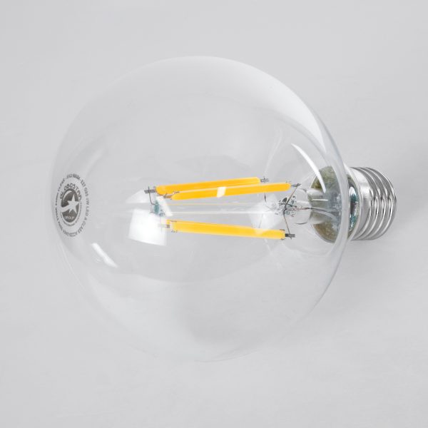 99084 Λάμπα LED Long Filament E27 G95 Γλόμπος 4W 840lm 360° AC 220-240V IP20 Φ9.5 x Υ13.8cm Θερμό Λευκό 2700K με Διάφανο Γυαλί - Pro Series 210lm/W - A Ενεργειακή Κλάση - 3 Χρόνια Εγγύηση - Image 2