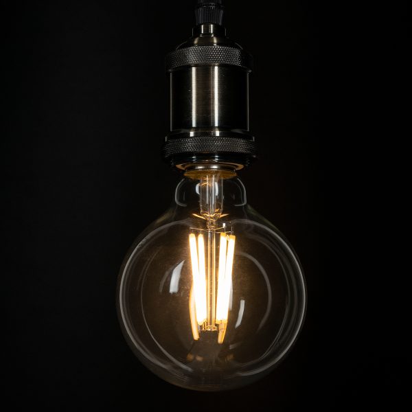 99084 Λάμπα LED Long Filament E27 G95 Γλόμπος 4W 840lm 360° AC 220-240V IP20 Φ9.5 x Υ13.8cm Θερμό Λευκό 2700K με Διάφανο Γυαλί - Pro Series 210lm/W - A Ενεργειακή Κλάση - 3 Χρόνια Εγγύηση - Image 4