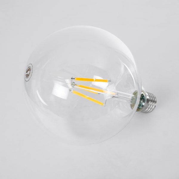 99085 Λάμπα LED Long Filament E27 G125 Γλόμπος 4W 840lm 360° AC 220-240V IP20 Φ12.5 x Υ13.8cm Θερμό Λευκό 2700K με Διάφανο Γυαλί - Pro Series 210lm/W - A Ενεργειακή Κλάση - 3 Χρόνια Εγγύηση - Image 2