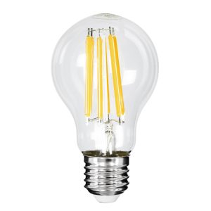 99087 Λάμπα LED Long Filament E27 A60 Γλόμπος 7W 1470lm 360° AC 220-240V IP20 Φ6 x Υ11cm Θερμό Λευκό 2700K με Διάφανο Γυαλί – Pro Series 210lm/W – A Ενεργειακή Κλάση – 3 Χρόνια Εγγύηση
