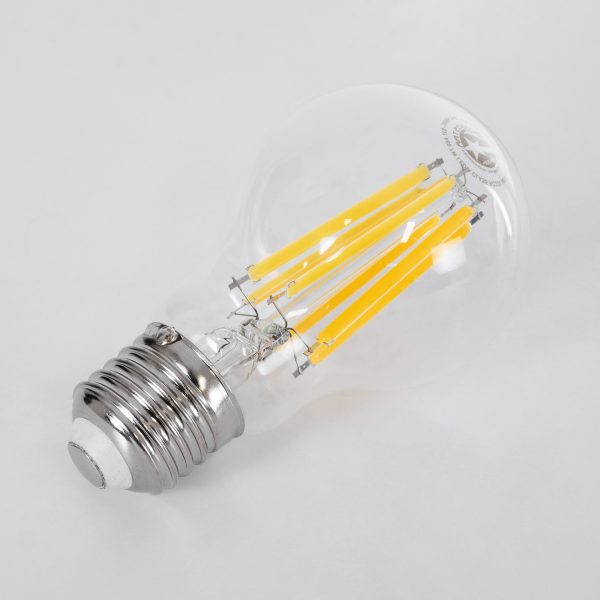 99087 Λάμπα LED Long Filament E27 A60 Γλόμπος 7W 1470lm 360° AC 220-240V IP20 Φ6 x Υ11cm Θερμό Λευκό 2700K με Διάφανο Γυαλί - Pro Series 210lm/W - A Ενεργειακή Κλάση - 3 Χρόνια Εγγύηση - Image 3