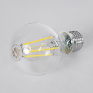 99091 Λάμπα LED Long Filament E27 A60 Γλόμπος 4W 840lm 360° AC 220-240V IP20 Φ6 x Υ11cm Φυσικό Λευκό 4000K με Διάφανο Γυαλί – Pro Series 210lm/W – A Ενεργειακή Κλάση – 3 Χρόνια Εγγύηση