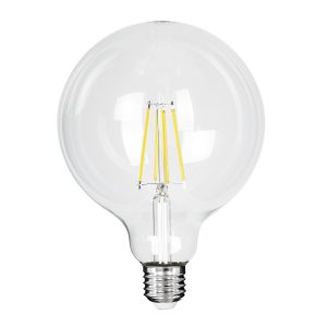 99093 Λάμπα LED Long Filament E27 G125 Γλόμπος 4W 840lm 360° AC 220-240V IP20 Φ12.5 x Υ13.8cm Φυσικό Λευκό 4000K με Διάφανο Γυαλί – Pro Series 210lm/W – A Ενεργειακή Κλάση – 3 Χρόνια Εγγύηση