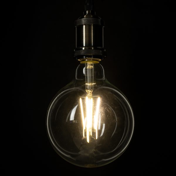 99093 Λάμπα LED Long Filament E27 G125 Γλόμπος 4W 840lm 360° AC 220-240V IP20 Φ12.5 x Υ13.8cm Φυσικό Λευκό 4000K με Διάφανο Γυαλί - Pro Series 210lm/W - A Ενεργειακή Κλάση - 3 Χρόνια Εγγύηση - Image 4