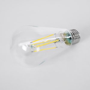 99094 Λάμπα LED Long Filament E27 ST64 Αχλάδι 4W 840lm 360° AC 220-240V IP20 Φ6.4 x Υ14.5cm Φυσικό Λευκό 4000K με Διάφανο Γυαλί – Pro Series 210lm/W – A Ενεργειακή Κλάση – 3 Χρόνια Εγγύηση