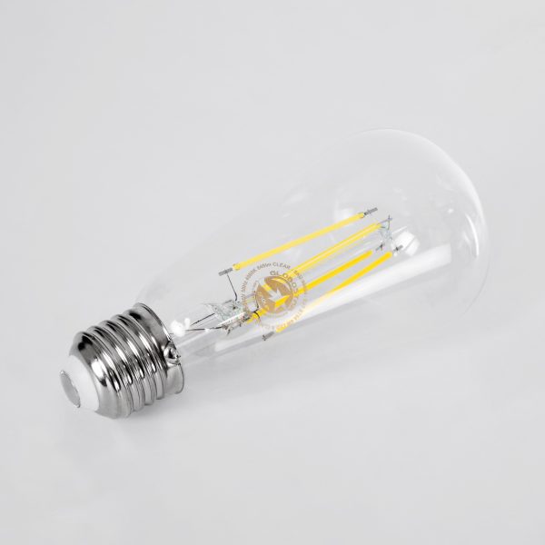 99094 Λάμπα LED Long Filament E27 ST64 Αχλάδι 4W 840lm 360° AC 220-240V IP20 Φ6.4 x Υ14.5cm Φυσικό Λευκό 4000K με Διάφανο Γυαλί - Pro Series 210lm/W - A Ενεργειακή Κλάση - 3 Χρόνια Εγγύηση - Image 3