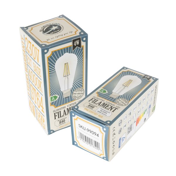 99094 Λάμπα LED Long Filament E27 ST64 Αχλάδι 4W 840lm 360° AC 220-240V IP20 Φ6.4 x Υ14.5cm Φυσικό Λευκό 4000K με Διάφανο Γυαλί - Pro Series 210lm/W - A Ενεργειακή Κλάση - 3 Χρόνια Εγγύηση - Image 5