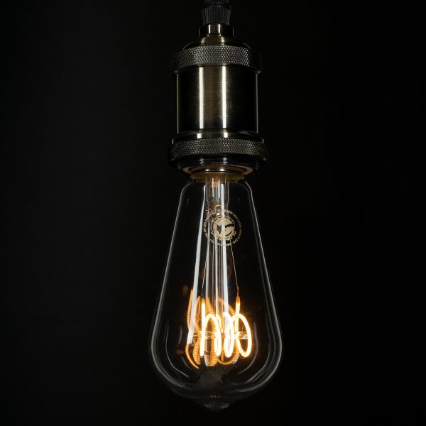 99140 Λάμπα LED Soft T Spiral Filament E27 ST64 Αχλάδι 4W 300lm 360° AC 220-240V IP20 Φ6.4 x Υ14cm Θερμό Λευκό 2700K με Διάφανο Γυαλί Dimmable - 3 Χρόνια Εγγύηση - Image 4