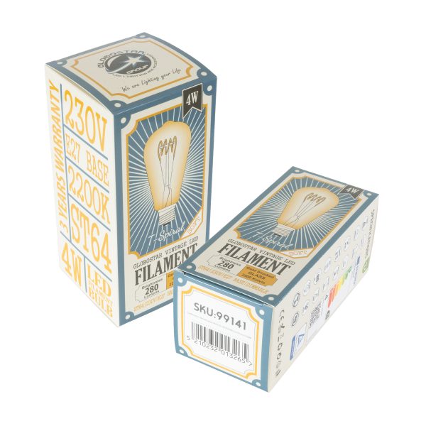 99141 Λάμπα LED Soft T Spiral Filament E27 ST64 Αχλάδι 4W 280lm 360° AC 220-240V IP20 Φ6.4 x Υ14cm Ultra Θερμό Λευκό 2200K με Μελί Γυαλί Dimmable - 3 Χρόνια Εγγύηση - Image 5