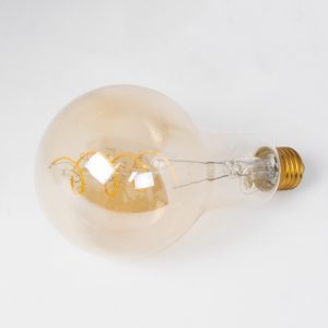 99164 Λάμπα LED Soft S Spiral Filament E27 PS30 CHERRY Γλόμπος 4W 280lm 360° AC 220-240V IP20 Φ9.5 x Υ13.4cm Ultra Θερμό Λευκό 2200K με Μελί Γυαλί Dimmable – 3 Χρόνια Εγγύηση