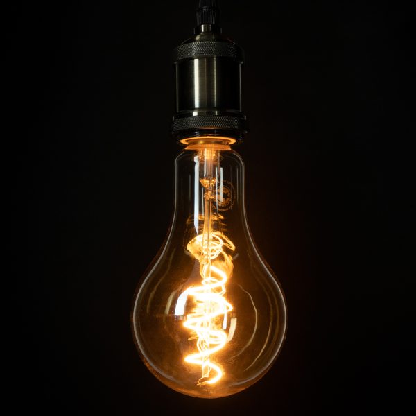 99164 Λάμπα LED Soft S Spiral Filament E27 PS30 CHERRY Γλόμπος 4W 280lm 360° AC 220-240V IP20 Φ9.5 x Υ13.4cm Ultra Θερμό Λευκό 2200K με Μελί Γυαλί Dimmable - 3 Χρόνια Εγγύηση - Image 4