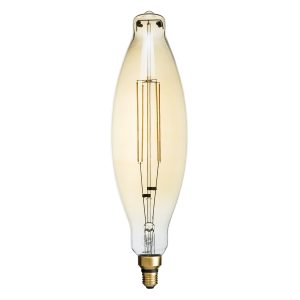 99167 Λάμπα LED Long Filament E27 3.5K AVOCADOS Γλόμπος 8W 650lm 360° AC 220-240V IP20 Φ12 x Υ44cm Ultra Θερμό Λευκό 2200K με Μελί Γυαλί Dimmable – 3 Χρόνια Εγγύηση