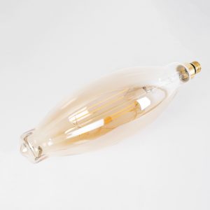 99167 Λάμπα LED Long Filament E27 3.5K AVOCADOS Γλόμπος 8W 650lm 360° AC 220-240V IP20 Φ12 x Υ44cm Ultra Θερμό Λευκό 2200K με Μελί Γυαλί Dimmable – 3 Χρόνια Εγγύηση