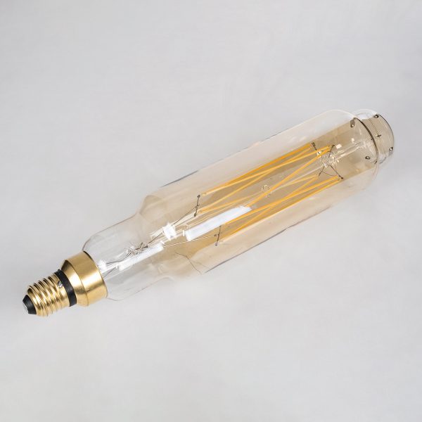 99168 Λάμπα LED Long Filament E27 BTT80 BANANAS Γλόμπος 8W 720lm 360° AC 220-240V IP20 Φ7.8 x Υ34.5cm Ultra Θερμό Λευκό 2200K με Μελί Γυαλί - Dimmable - 3 Χρόνια Εγγύηση - Image 3