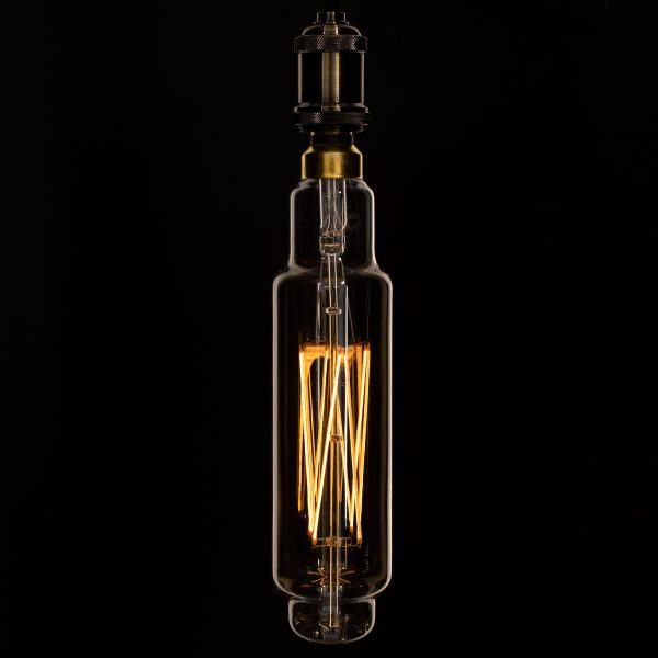 99168 Λάμπα LED Long Filament E27 BTT80 BANANAS Γλόμπος 8W 720lm 360° AC 220-240V IP20 Φ7.8 x Υ34.5cm Ultra Θερμό Λευκό 2200K με Μελί Γυαλί - Dimmable - 3 Χρόνια Εγγύηση - Image 4