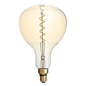 99171 Λάμπα LED Soft S Spiral Filament E27 ER180 PAPAYAS Γλόμπος 6W 420lm 360° AC 220-240V IP20 Φ18 x Υ30cm Ultra Θερμό Λευκό 2200K με Μελί Γυαλί – Dimmable – 3 Years Warranty