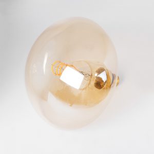 99173 Λάμπα LED Soft T Spiral Filament E27 MR200 MUSHROOM Γλόμπος 4W 280lm 360° AC 220-240V IP20 Φ20 x Υ20cm Ultra Θερμό Λευκό 2200K με Μελί Γυαλί Dimmable – 3 Χρόνια Εγγύηση