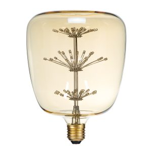 99209 Λάμπα LED MTX Diode HP E27 G145 BARREL Γλόμπος 1.6W 140lm 360° AC 220-240V IP20 Φ14.5 x Υ19cm Ultra Θερμό Λευκό 2200K με Μελί Γυαλί – 3 Χρόνια Εγγύηση