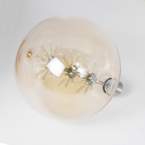 99210 Λάμπα LED MTX Diode HP E27 BLL150 MTX BALLOON Γλόμπος 1.6W 140lm 360° AC 220-240V IP20 Φ15 x Υ19.5cm Ultra Θερμό Λευκό 2200K με Μελί Γυαλί - 3 Χρόνια Εγγύηση - Image 3