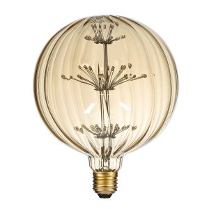 99211 Λάμπα LED MTX Diode HP E27 G150 PUMPKIN Γλόμπος 1.6W 140lm 360° AC 220-240V IP20 Φ15 x Υ19cm Ultra Θερμό Λευκό 2200K με Μελί Γυαλί – 3 Χρόνια Εγγύηση