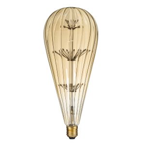 99212 Λάμπα LED MTX Diode HP E27 BT125 BOMBSHELL Γλόμπος 1.8W 158lm 360° AC 220-240V IP20 Φ12.5 x Υ29cm Ultra Θερμό Λευκό 2200K με Μελί Γυαλί – Dimmable – 3 Years Warranty