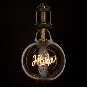 99254 Λάμπα LED Ultra Thin Soft S Spiral Letter Filament E27 G125 HOME Γλόμπος 2.4W 204lm 360° AC 220-240V IP20 Φ12.5 x Υ18cm Ultra Θερμό Λευκό 2200K με Μελί Γυαλί – Dimmable – 3 Years Warranty