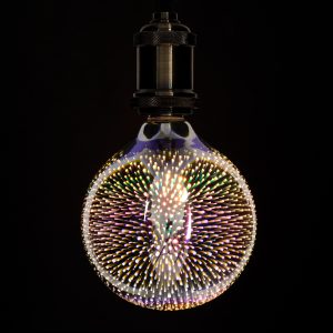 99271 Λάμπα LED Long Filament E27 G125 Γλόμπος 3D GALAXY EFFECT Γλόμπος 3W 201lm 360° AC 220-240V IP20 Φ12.5 x Υ18cm Θερμό Λευκό 2700K με Galaxy Mirror Γυαλί – Dimmable – 3 Χρόνια Εγγύηση