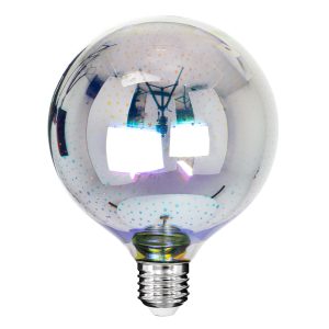 99271 Λάμπα LED Long Filament E27 G125 Γλόμπος 3D GALAXY EFFECT Γλόμπος 3W 201lm 360° AC 220-240V IP20 Φ12.5 x Υ18cm Θερμό Λευκό 2700K με Galaxy Mirror Γυαλί – Dimmable – 3 Χρόνια Εγγύηση
