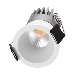 MICRO-S 60236 Χωνευτό LED Spot Downlight TrimLess Φ4cm 5W 650lm 38° AC 220-240V IP20 Φ4 x Υ5.9cm – Στρόγγυλο – Λευκό – Φυσικό Λευκό 4500K – Bridgelux COB – 5 Years Warranty
