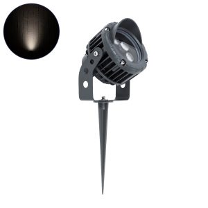 TREELIGHT-VINA 90358 Σποτ Φωτισμού με Αντιθαμβωτική Γρίλια Ειδικό για Φυτά – Δέντρα με Βάση Κήπου / Καρφωτό LED 6W 570lm 10° DC 24V Αδιάβροχο IP65 L13 x W9.5 x H9.5cm Φυσικό Λευκό 4500K – Γκρι Ανθρακί – 3 Years Warranty