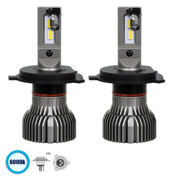85642 H4 E30 Line KIT Βασικού Φωτισμού Αυτοκινήτου & Φορτηγού 3nd Generation Can-Bus Series LED CREE CXB 150W 21000lm DC 9-32V Αδιάβροχο IP66 Ψυχρό Λευκό 6000K