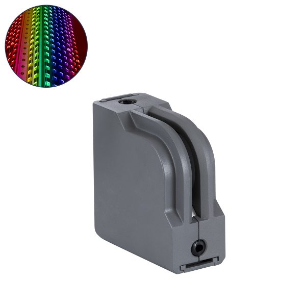 WINDOW-CORNA 90116 Αρχιτεκτονικό Γωνιακό Φωτιστικό Ανάδειξης Παραθύρων Window Light LED 6W 480lm 3x172° DC 24V Αδιάβροχο IP65 RGB DMX512 Dimmable - Γκρι Ανθρακί - Μ12 x Π4.5 x Υ12cm - 3 Χρόνια Εγγύηση