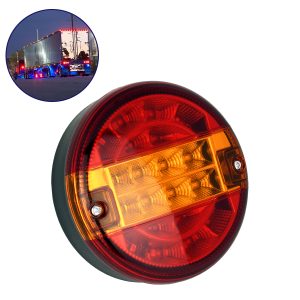 79927 Πίσω Φανάρι Φορτηγού 20 LED DC 24V Στρογγυλό Universal Αδιάβροχο IP66 Κόκκινο – Πορτοκαλί