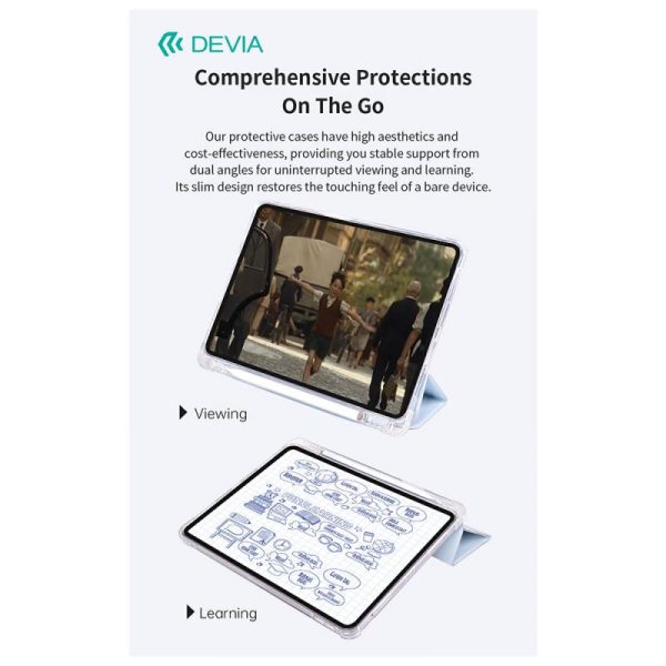 Θήκη Flip TPU Devia Apple iPad Air 13 (2024) Cool Series Μαύρο - Image 2