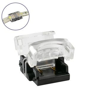 70719 Αδιάβροχος Ταχυσύνδεσμος Ένωσης IP65 – Strip To Strip Connector για Ένωση 2 x Μονόχρωμες Αδιάβροχες Ταινίες LED Πλάτους 10mm