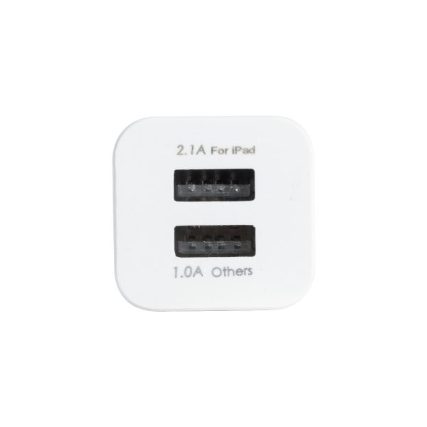 79701 Φορτιστής Πρίζας Charger 1x Type-A USB Port 1.0 & 1x Type-A USB Port 2.1 For IPad DC 5V 3.1A Max 15W - Image 5