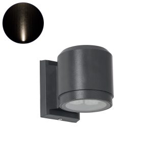 WALLLIGHT-SONA 90482 Φωτιστικό Τοίχου – Απλίκα LED 12W 1140lm 5° DC 24V Αδιάβροχο IP67 Μ9.5 x Π13 x Υ11cm Φυσικό Λευκό 4500K – Γκρι Ανθρακί – 3 Years Warranty