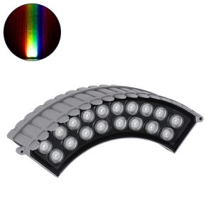 TREELIGHT-JINA 90692 Κυρτή Μπάρα Φωτισμού Wall Washer για Φυτά – Δέντρα LED 18W 1530lm 10° DC 24V Αδιάβροχο IP67 RGBW DMX512 Dimmable – Γκρι Ανθρακί – Μ29 x Π11 x Υ10.5cm – 3 Χρόνια Εγγύηση