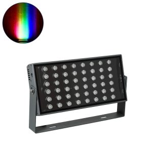 FLOOD-ZANA 90559 Προβολέας Σποτ Wall Washer LED 100W 8500lm 30° DC 24V Αδιάβροχο IP65 RGBW DMX512 Dimmable – Γκρι Ανθρακί – Μ45.5 x Π28 x Υ10cm – 3 Χρόνια Εγγύηση